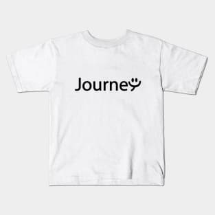 Journey creative typography design Kids T-Shirt